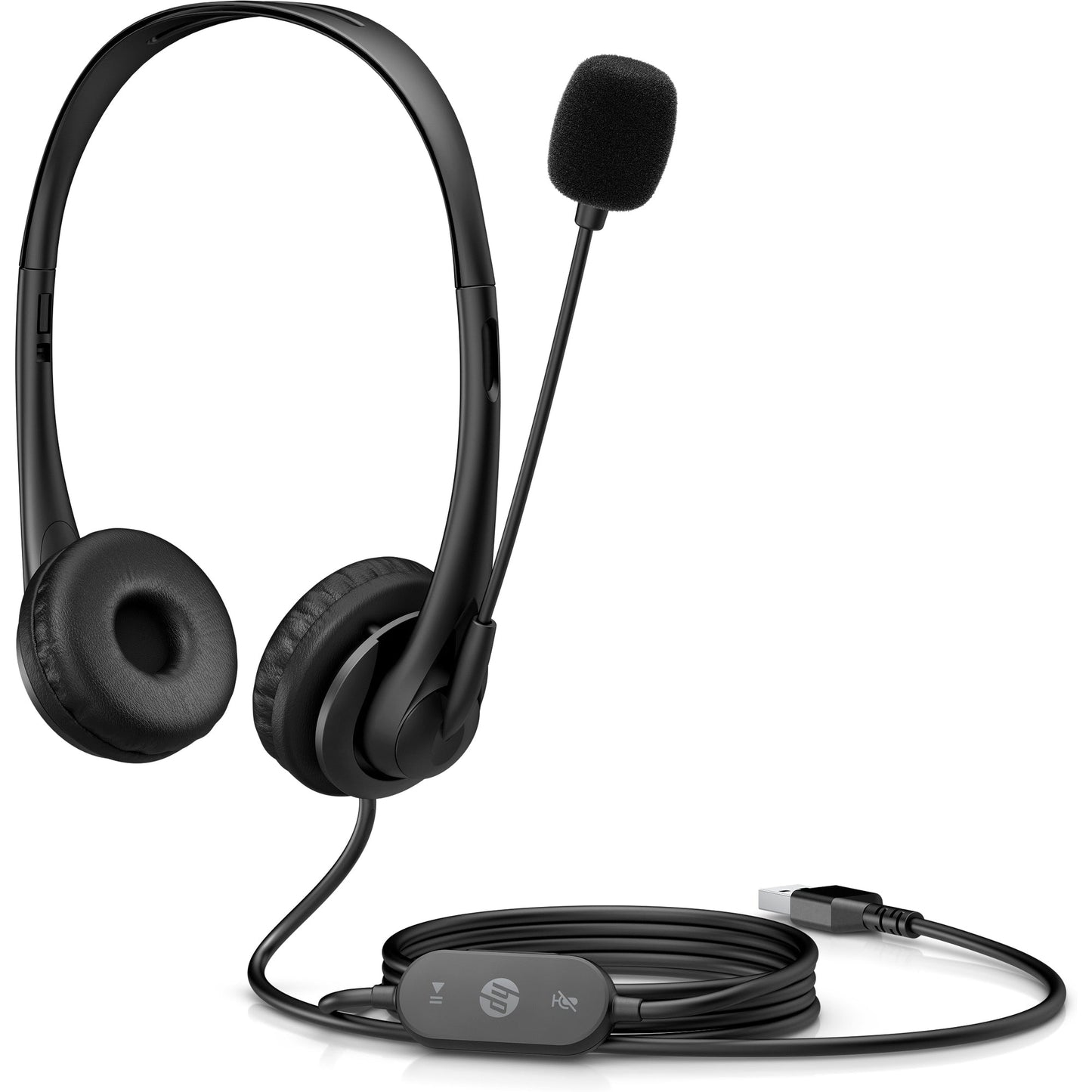 HP אוזניות ראש סטריאו HP USB STHS G2